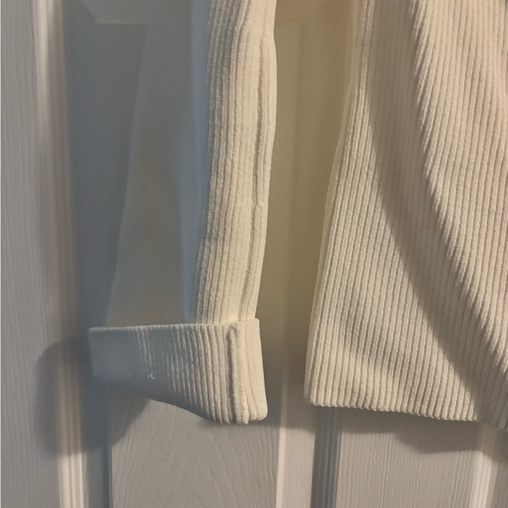 Pixie Market White Ribbed Knit Top - Picture 9 of 12